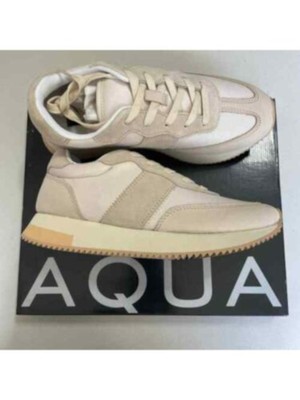 

Женские кожаные спортивные туфли на танкетке AQUA цвета слоновой кости, 1 дюйм, 6 м, Цвет слоновой кости, AQ-TRAIN