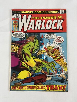 The Power of Warlock Vol. 1 #4 Feb 1973 Marvel Comics DEATH OF TRAX