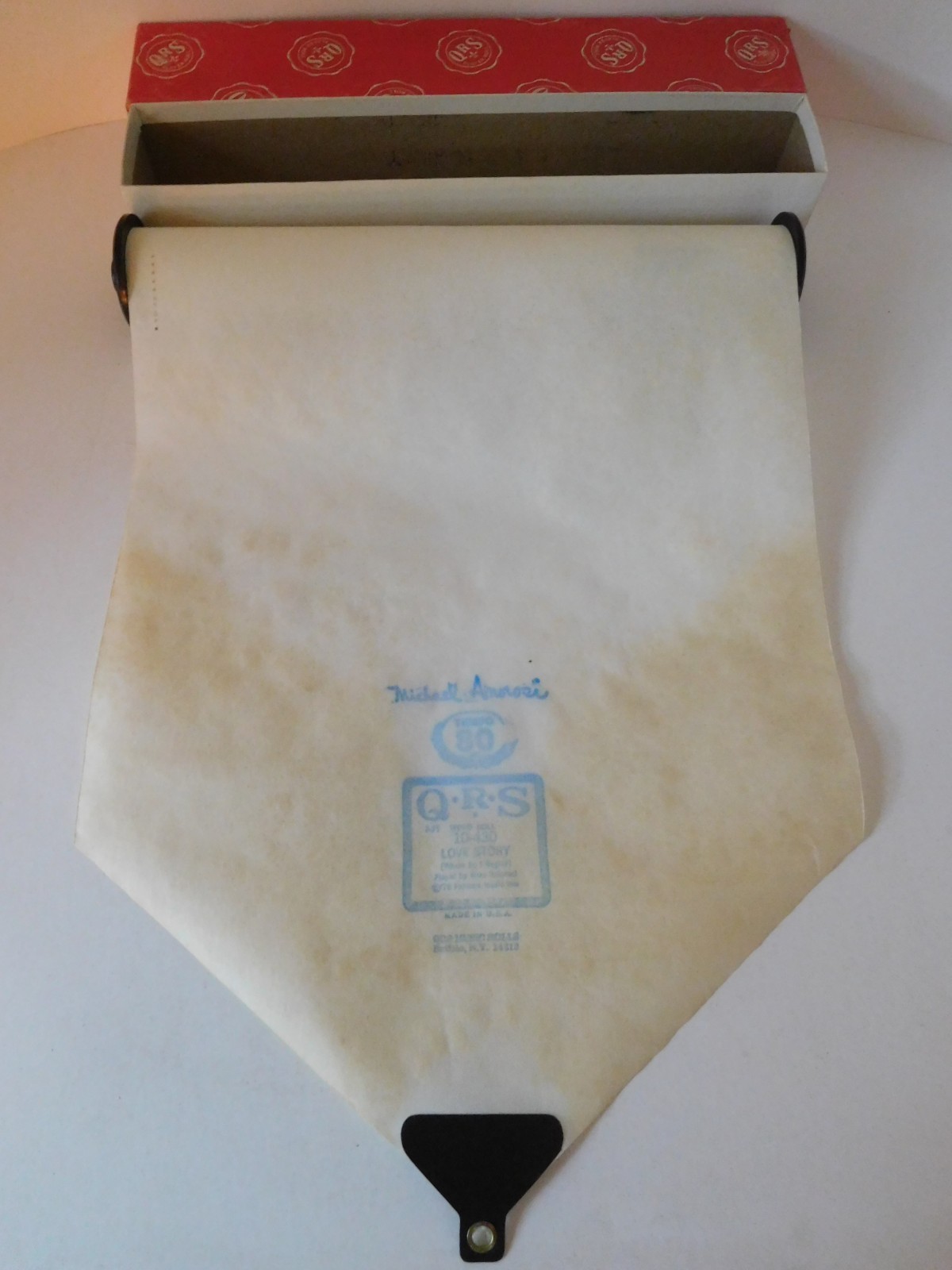 LOVE STORY - QRS Player Piano Word Roll 10-430 - NO DAMAGE -P/B MIKE AMOROSI