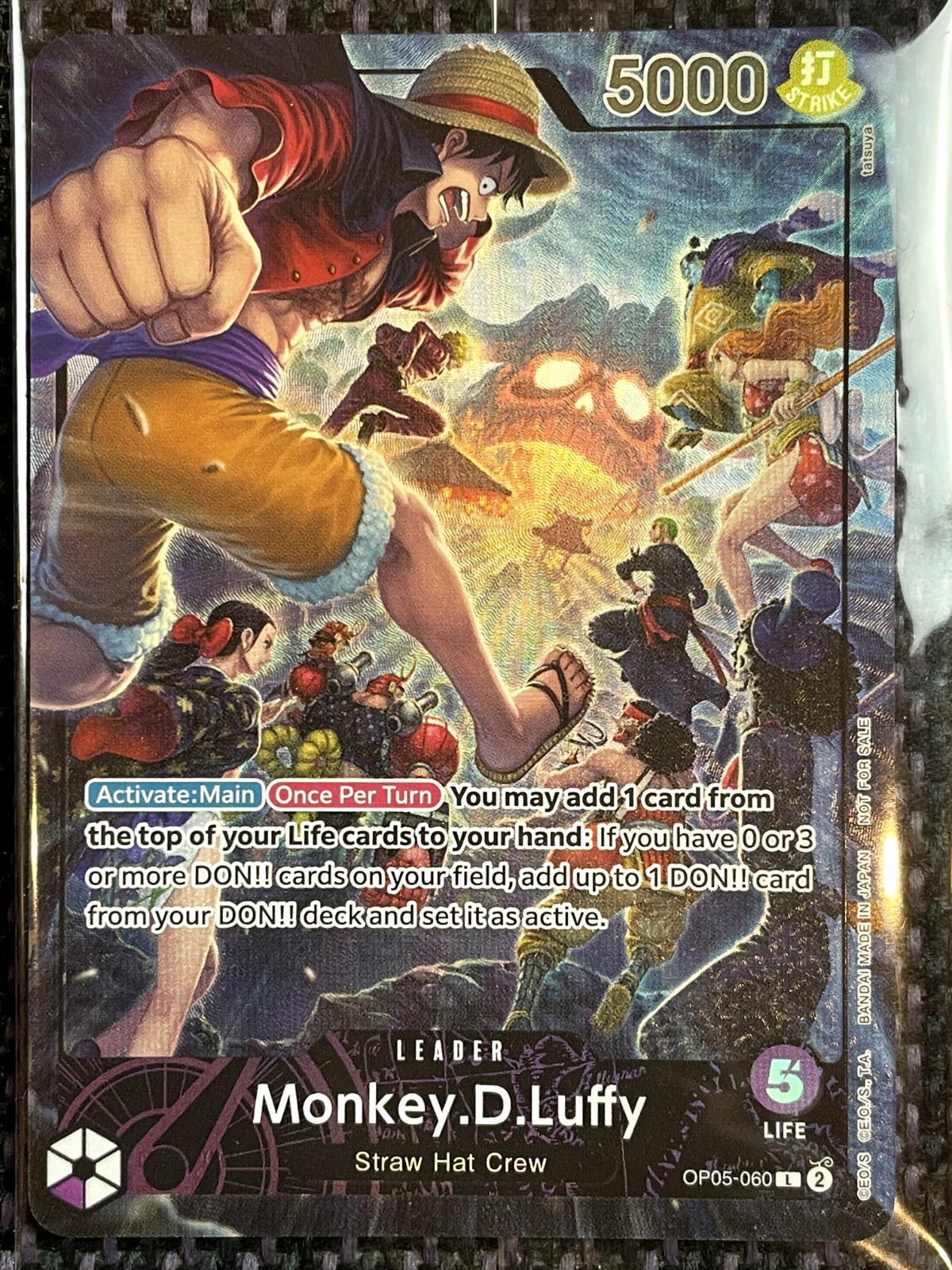 ONE PIECE - 【PSA9】PSA付録版 海外 ルフィ PROMO OP05-060 Monkey D Luffy PSA Magazine Promo OP05-060 Sealed One Piece
