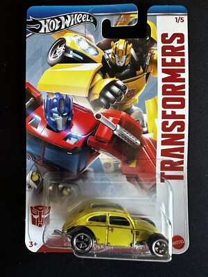 2024 Hot Wheels TRANSFORMERS BUMBLEBEE CUSTOM VOLKSWAGEN BEETLE 1/5