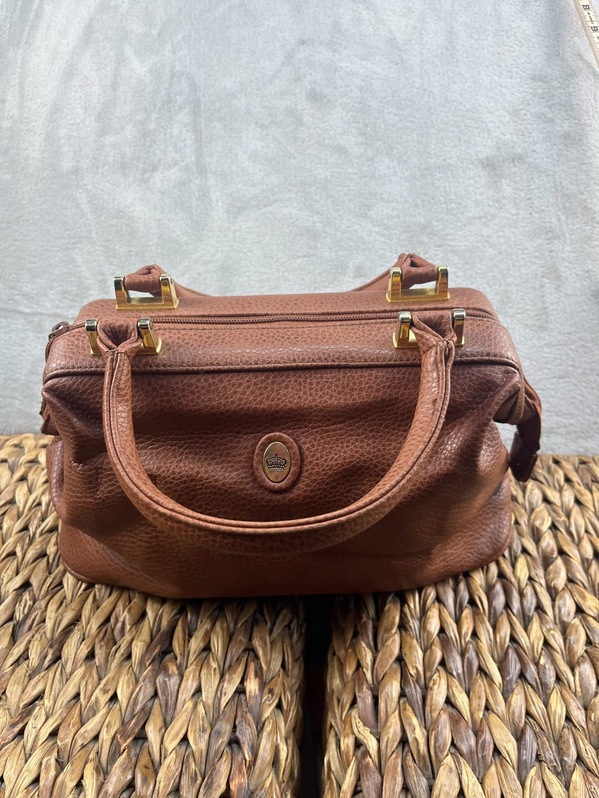 SERETA Faux Leather Handbag Purse Brown Classic Stlyish On The Go 