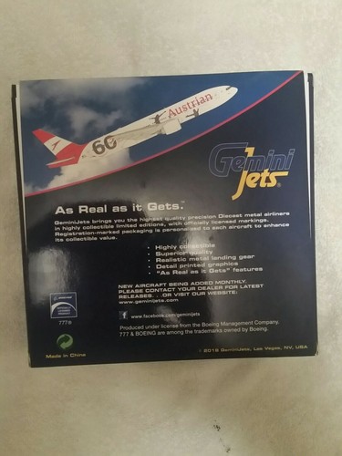 Gemini Jets 1:400 Boeing 777-200ER Australian Airlines # GJAUA1814