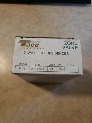 Taco Zone Valve Wiring Diagram 555 24 Volt - Complete Wiring Schemas
