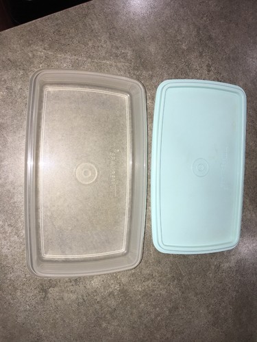 Tupperware Deli Keeper Sheer Base Mint Green Lid 9x5 Cold Cuts Meat Cheese