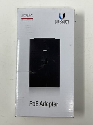 Ubiquiti Networks Poe 48v Gigabit Poe Adapter 0.5A Power Over Ethernet