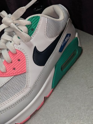nike air max 90 essential white green pink