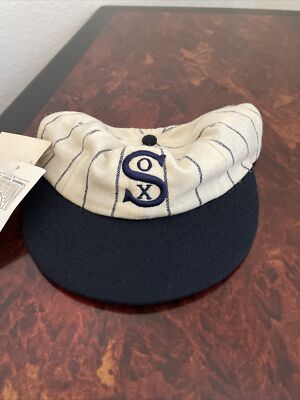 Vintage Chicago White Sox 1917 Old Style Fitted Baseball Cap Hat 6 Stitch Brim