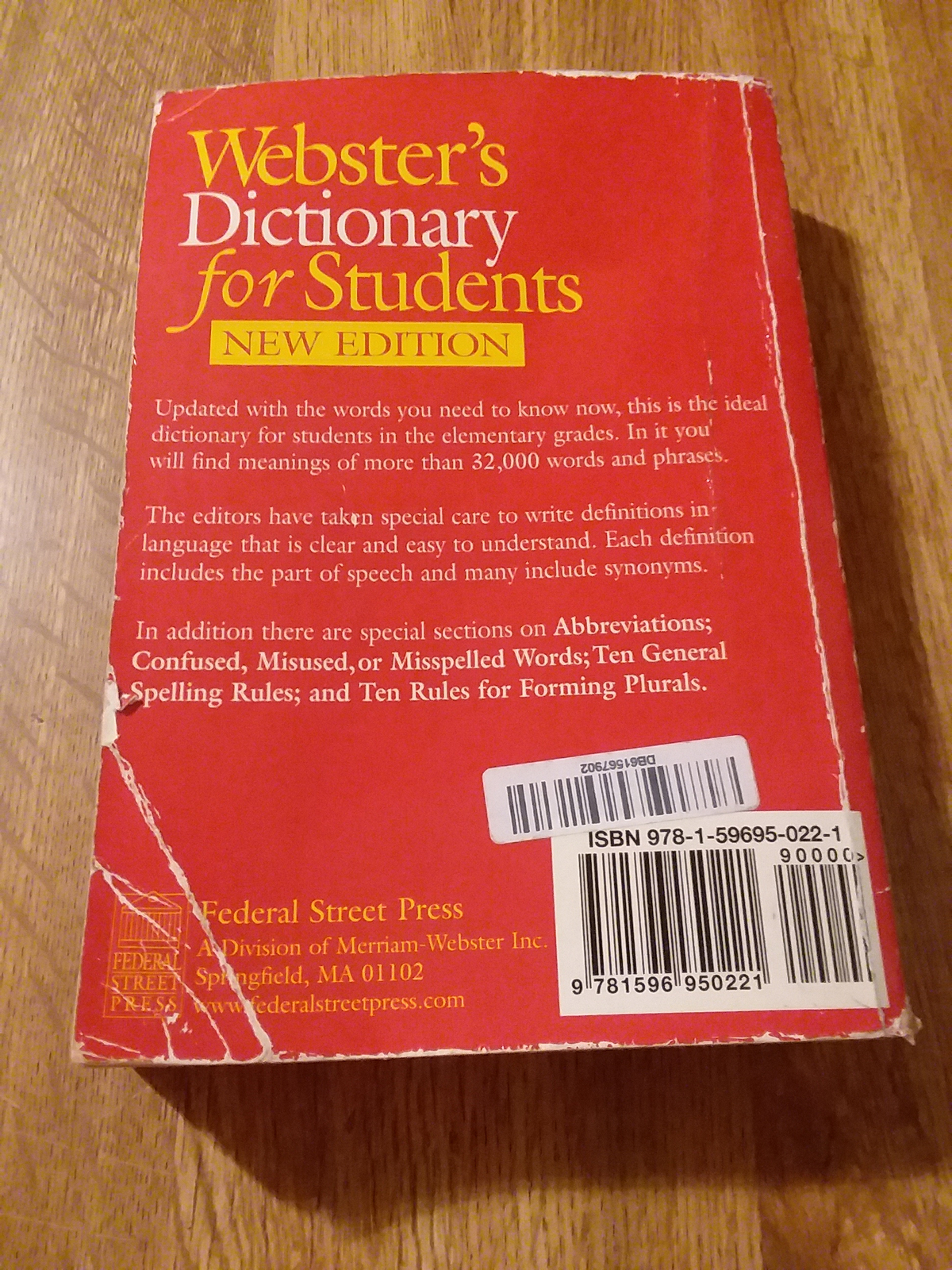 sters Dictionary for Students, New Edition 9781596950221 eBay