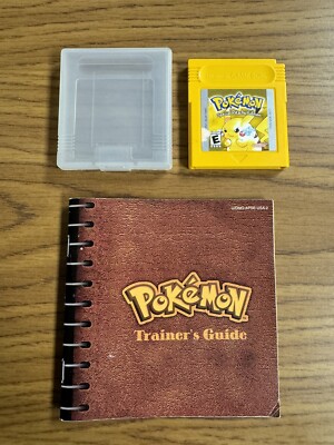 Pokemon Yellow Pikachu Edition (Nintendo Game Boy) Authentic Saves W/ Manual!!