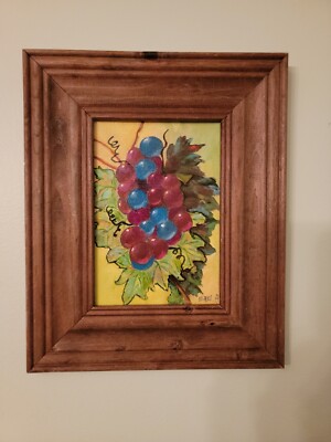 Beautiful 9'' X 11'' Original Oil Painting by International Artist Eliane Ambrose