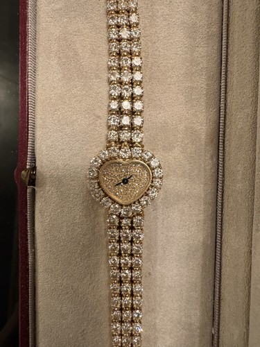 Piaget Vintage 8401 Heart Shape Case Full Diamond Lady's