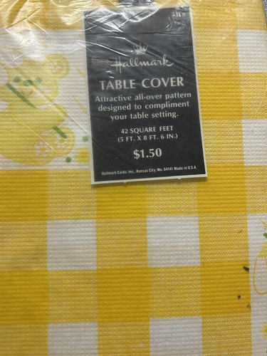 42&rdquo;x42&rdquo; Yellow Gingham Bear Baby