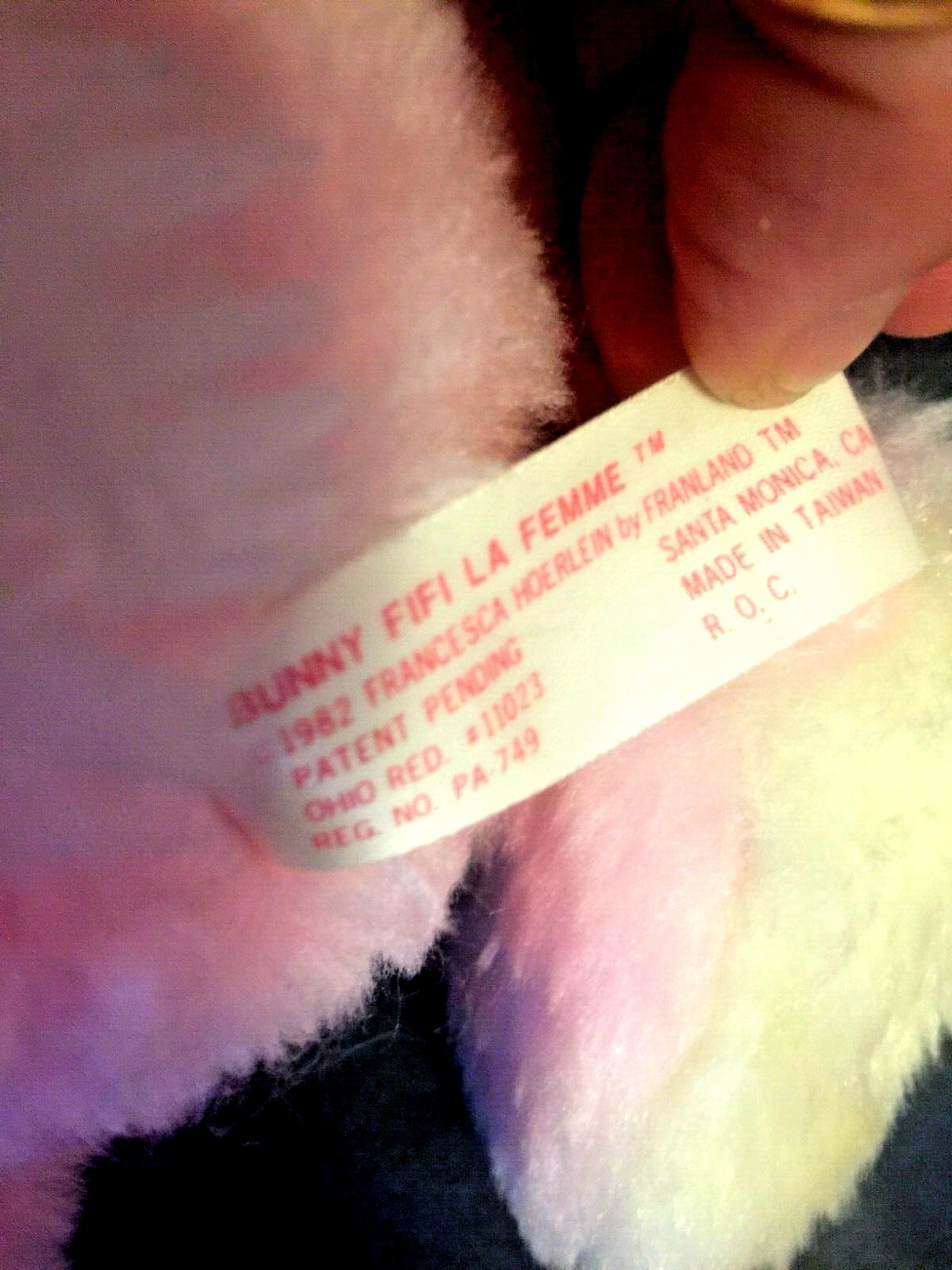 RARE Vintage 1980's Fifi La Femme Dog Bunny 1980 9