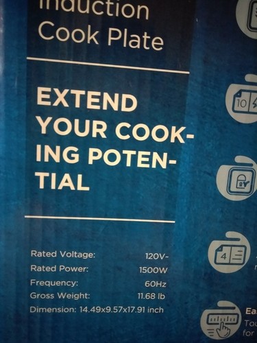 Midea Induction Portable Cooktop, Mind 179ST-B with 9-Inch Glass-Lid Sauté Pan