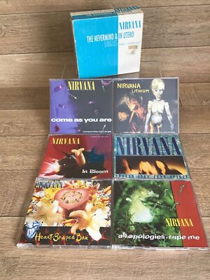 NIRVANA The Nevermind & In Utero 6 Single Disc Box Set  Kurt Cobain 11 Non Album