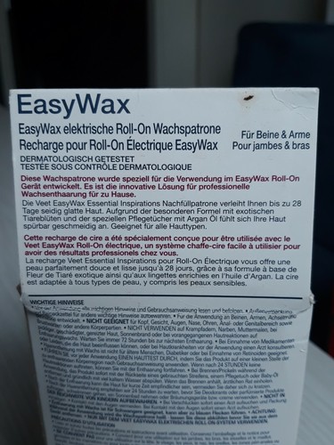 VEET Easy Wax Nachfüllpatrone Wachspatrone Elektrisches RollOn essential