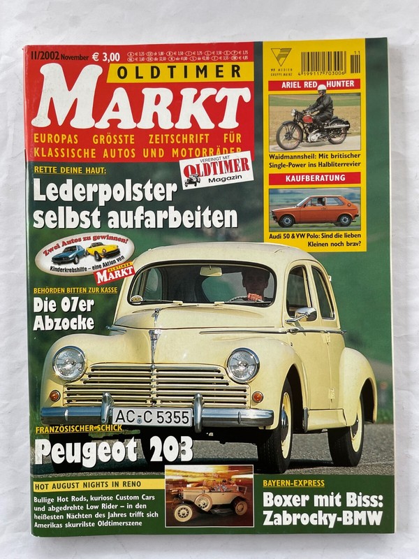 Peugeot 203, Audi 50, Vw Polo, Zabrocky-Bmw, Opel Ascona 400, Ariel Vh500 Red H.