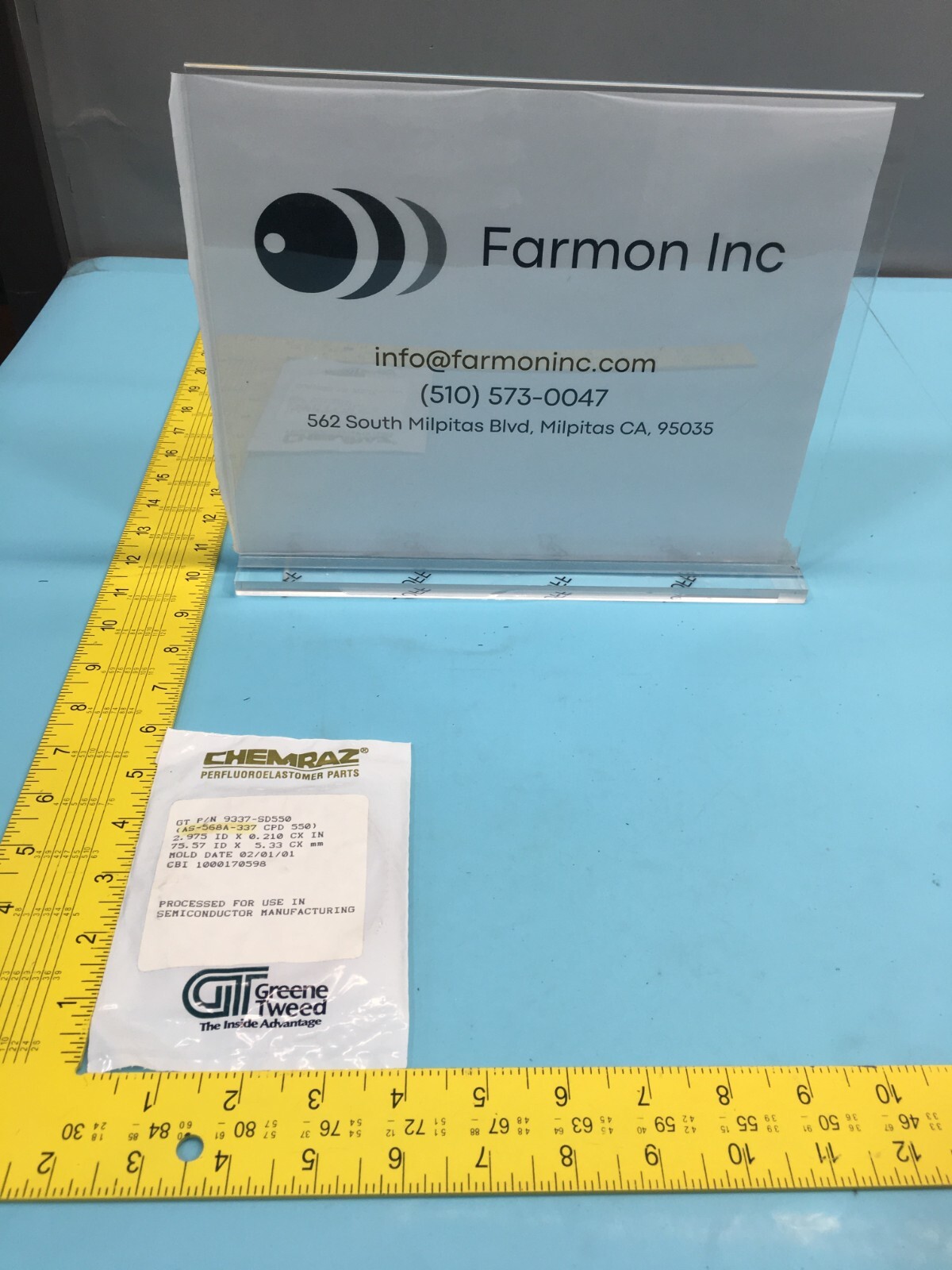 CHEMRAZ 9337-SD550 O-RING AS-568A-337 CPD 550, 2-337, 130540