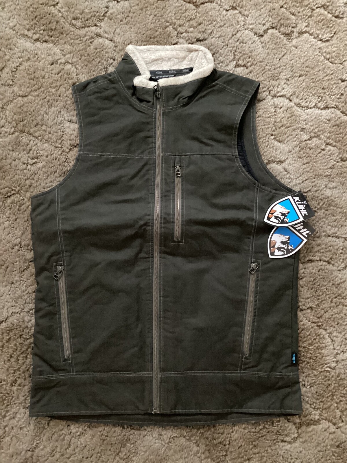 kuhl men's burr lined vest