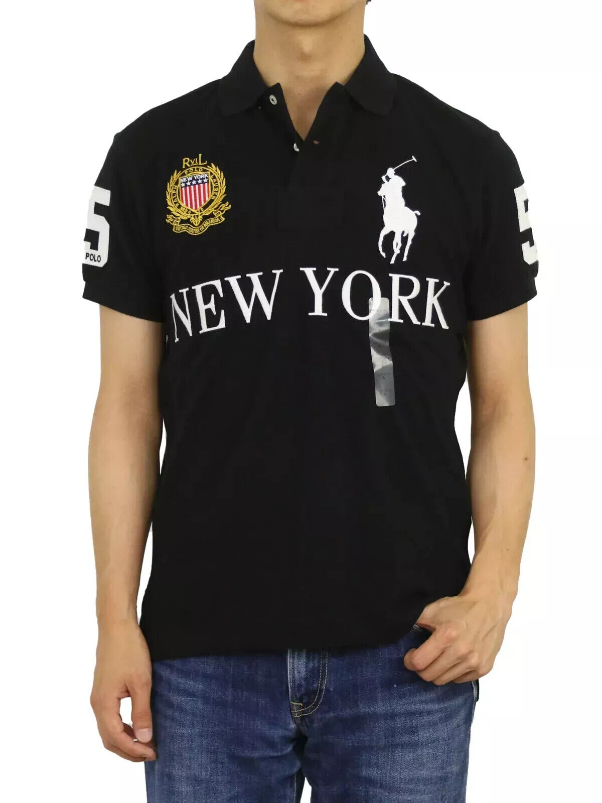 POLO RALPH LAUREN ビッグポニー NEWYORK 5 ポロシャツ - トップス POLO RALPH LAUREN ビッグポニー NEWYORK 5 ポロシャツ - トップス