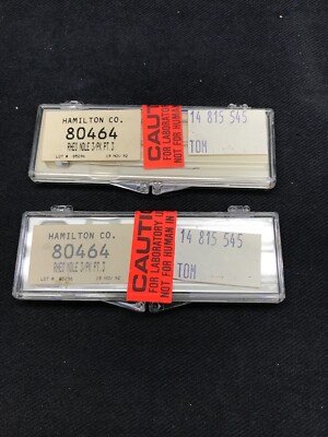 Lot of (6) HAMILTON 2  RHEO Removable Needle Replacements 22s Gauge 3pt 80464