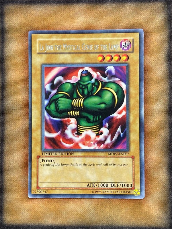 Yugioh La Jinn the Mystical Genie of the Lamp MDP2-EN007 Rare