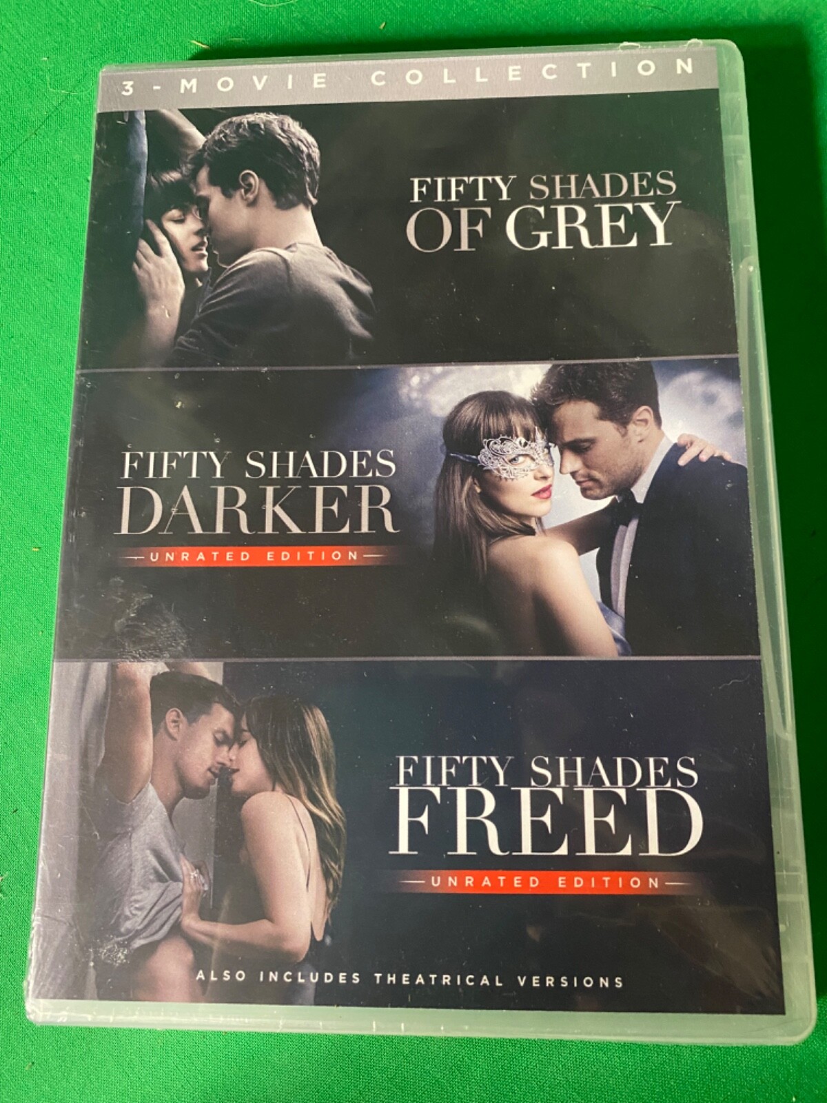 Fifty Shades Of Grey 3 Trilogy Movie Collection DVD Theatrical Version NEW USA Fifty Shades Of Grey 3 Trilogy Movie Collection DVD Theatrical Version NEW USA