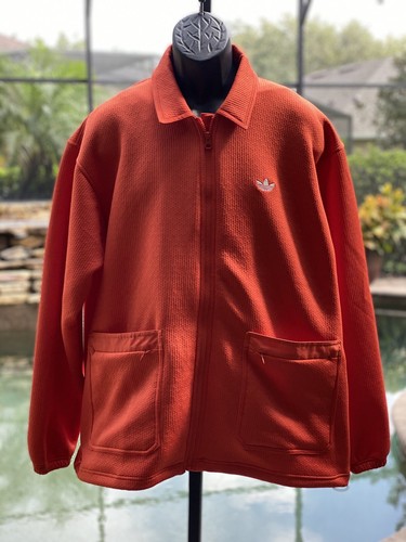 ADIDAS Men's Utility Coach Jacket L Full Zip Glory Amber New