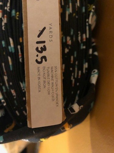 Partial bolt KNIT FABRIC Joyride night by Art Gallery Fabrics