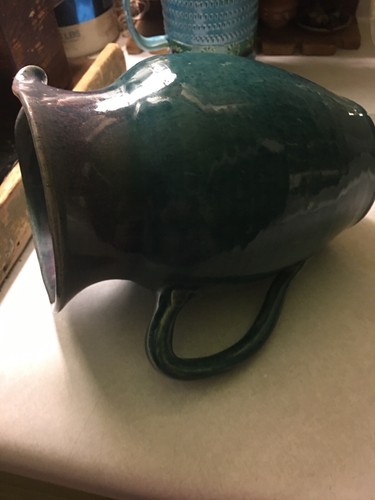 John Garrou Old Fort NC Art Pottery Pitcher 1991 Excellent Condition!