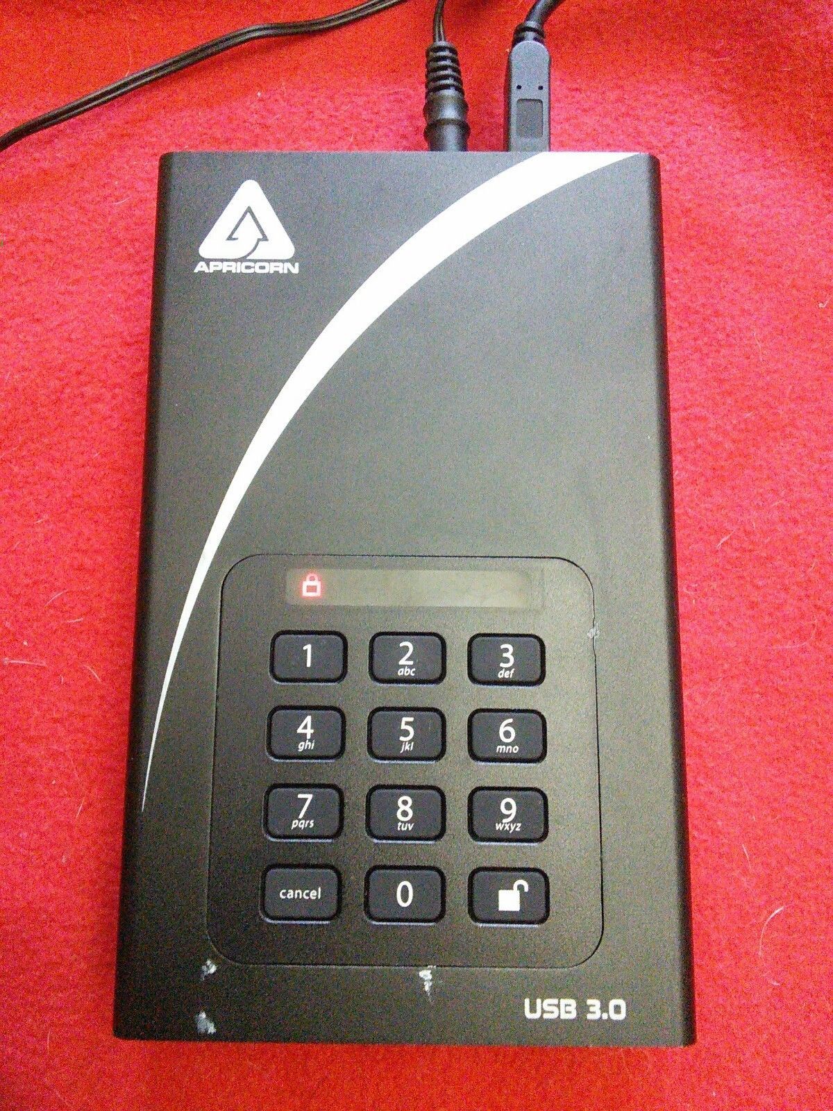 Apricorn Aegis Padlock DT 3TB External (ADT-3PL256-3000) HDD