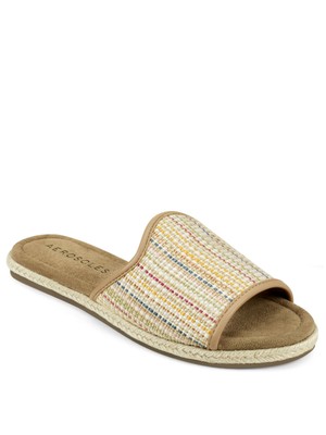 

Женские шлепанцы без шнуровки с круглым носком AEROSOLES Denville, бежевые, с веревочной оберткой, размер 8 м, Бежевый, DENVILLE