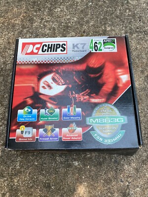Vintage PC CHIPS M863G  K7 Motherboard FSB333