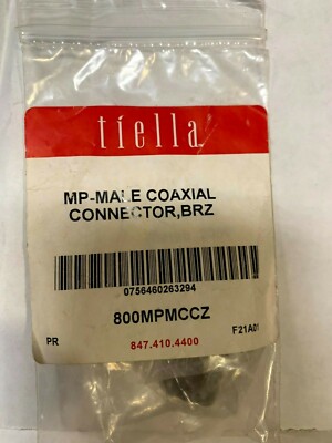Tiella / Tech Lighting 800MPMCCZ MP-Male Connector Coaxial Connector, Bronze NEW