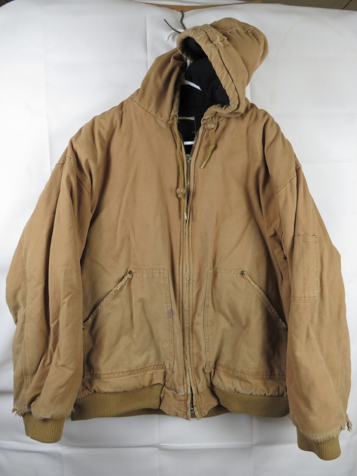 unmarked Brown workwear Canvas Lined L Full Zip Coat Jacket