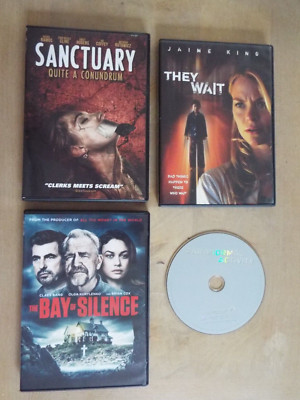 HORROR DVD LOT-SANCTUARY-Quite a Conundrum (2014) THEY WAIT-THE BAY OF SILENCE**