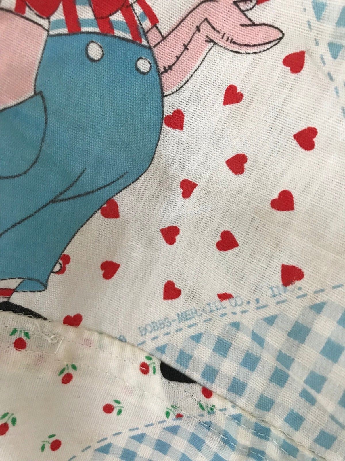 Vintage Antique Hanging Raggedy Ann and Raggedy Andy Baby Diaper Storage Holder