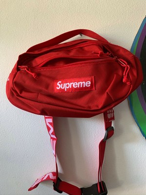 supreme duffle bag ss18 red