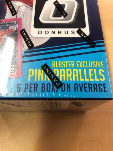 2018 Donruss OPTIC Baseball Trading Cards 24ct. Retail Blaster Box = Pink Prizm