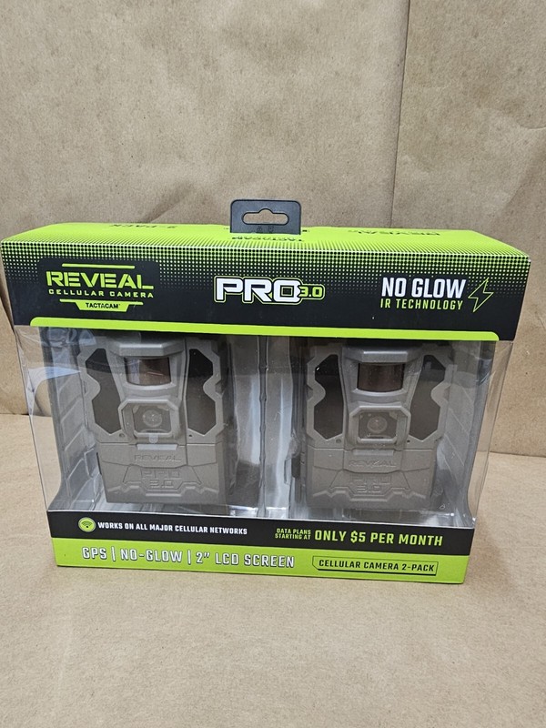 Tactacam REVEAL PRO 3.0 No-Glow Cellular Trail Camera 2-Pack