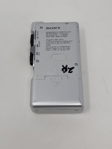Sony M-560V Clear Voice Plus VOR Microcassette-Corder Recorder O