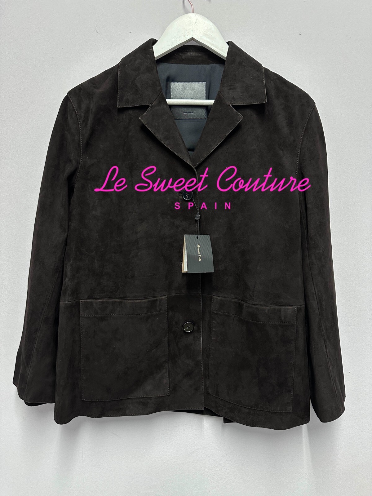 Pre-owned Massimo Dutti Ss24 Brown Suede Leather Blazer With Pockets 4732/862 4732/882