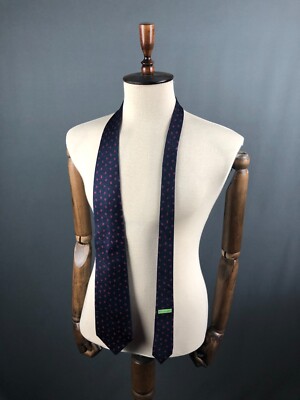 Bvlgari Silk Men Tie Blue