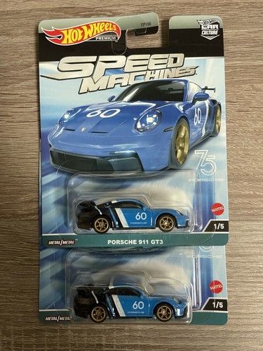 ホットウィール プレミアム スピードマシーン ポルシェ 911 GT3 ミニカー Amazon.com: Hot Wheels Porsche 911 GT3, Speed Machines 1/5