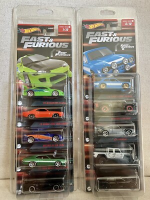  Hot Wheels~Fast & Furious~Complete Set~Series 1~Eclipse~Supra~W/ Protectors