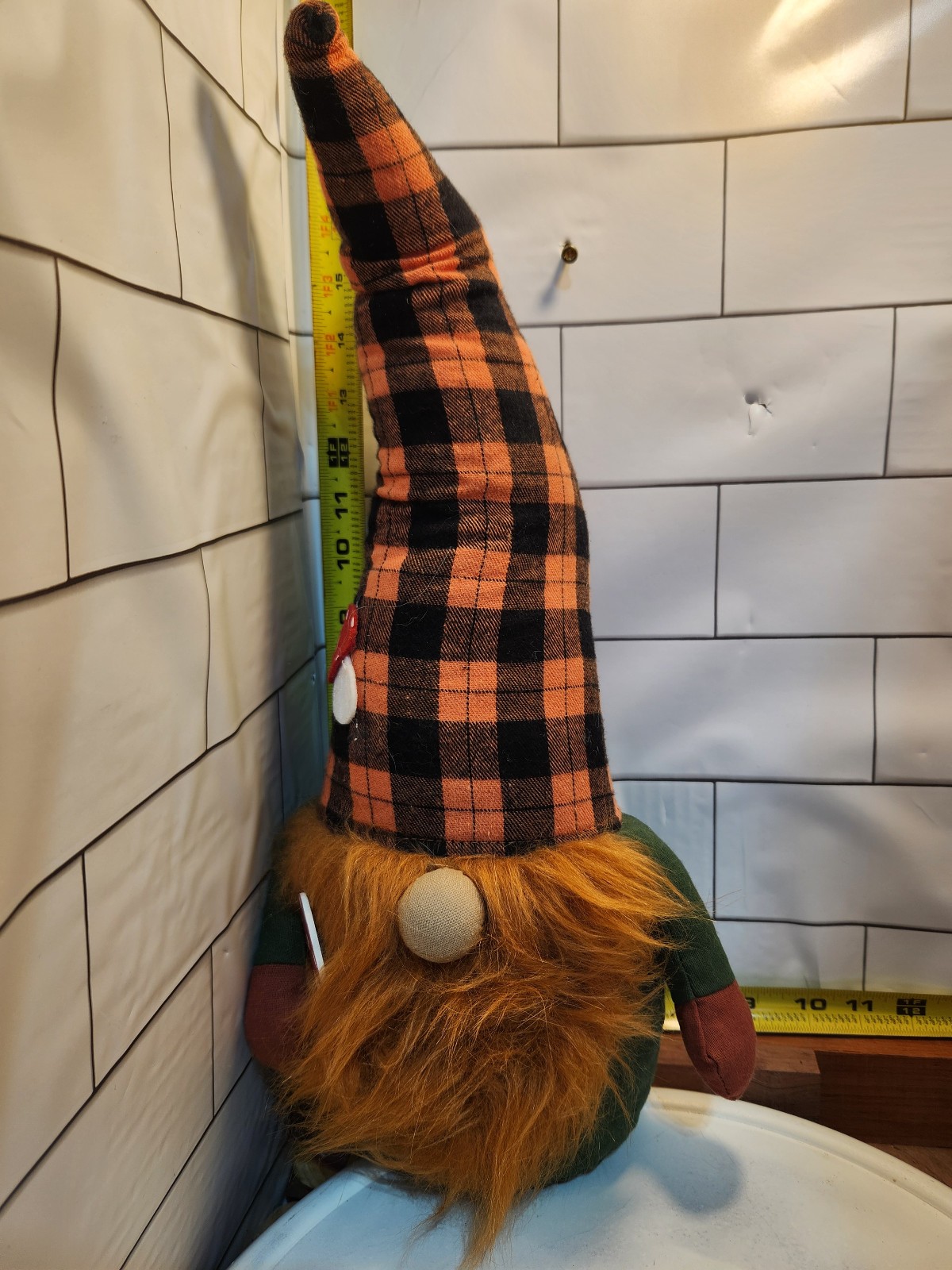 Thanksgiving Gnome with Autumn Signs Home Decoration Set with 4 Wood Fall Signs