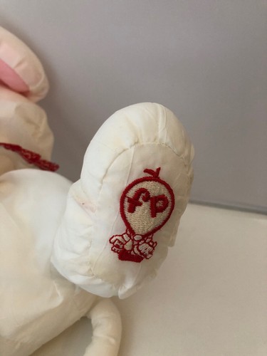 Puffalump Fisher Price White Mouse Plush Christmas Candy Cane Vintage 1987