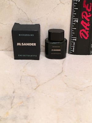 Jil Sander BACKGROUND Eau De Toilette Splash 4 ml oz for Men NIB MINI SIZE