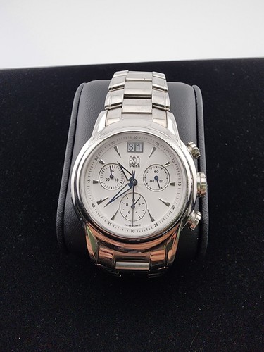 ESQ Stainless Steel Chronograph Mens 35mm Watch #E5290 #65